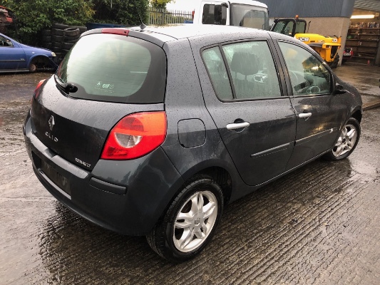 Grey 5 door 1.4L 2007 RENAULT CLIO Dynamique 1.4 16V 5dr ...